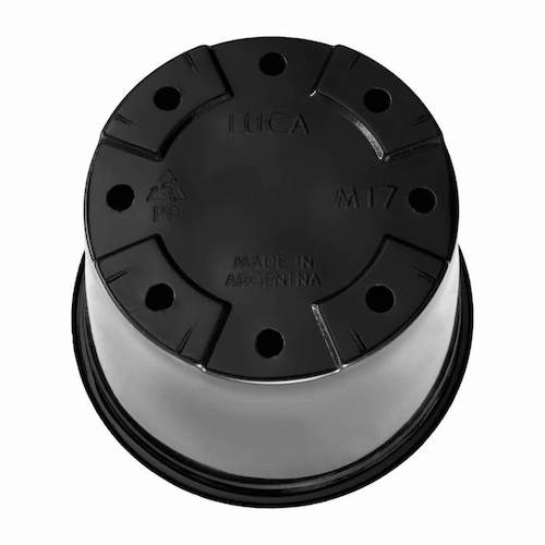 Maceta N17 negra revés