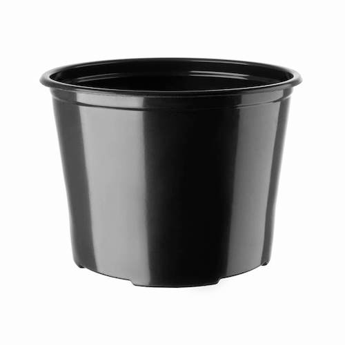 Maceta N17 negra frente